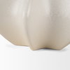 Ulrich Sculptural Cream Glazed Ceramic Vase, by Mercana, 13.98" length x 13.78" width x 8.86" height thumbnail 10