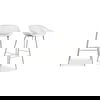 Piazza Outdoor Barstool White - Set Of Two, Counter & Bar Stool by Moe's Home, 19.29" width x 37.2" height x 19.68" depth thumbnail 2