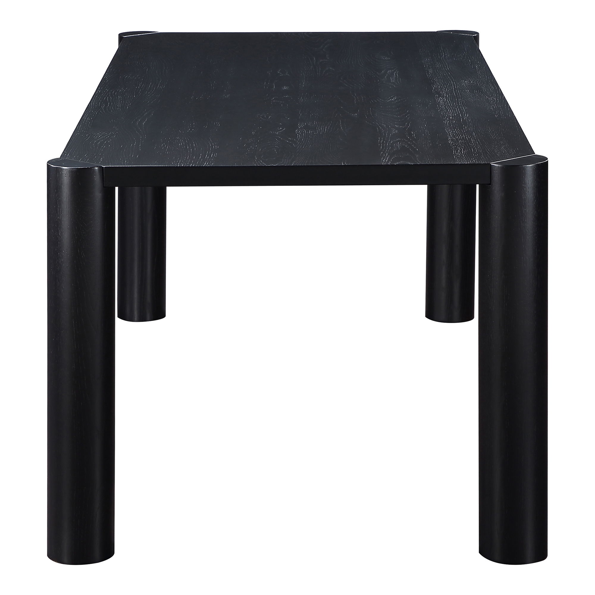 Post Small Dining Table Black, by Moe's Home, 76" width x 29" height x 36" depth View 3