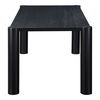 Post Small Dining Table Black, by Moe's Home, 76" width x 29" height x 36" depth thumbnail 3