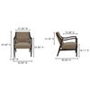 Yates Accent Chair Beige Faux Shearling thumbnail 8