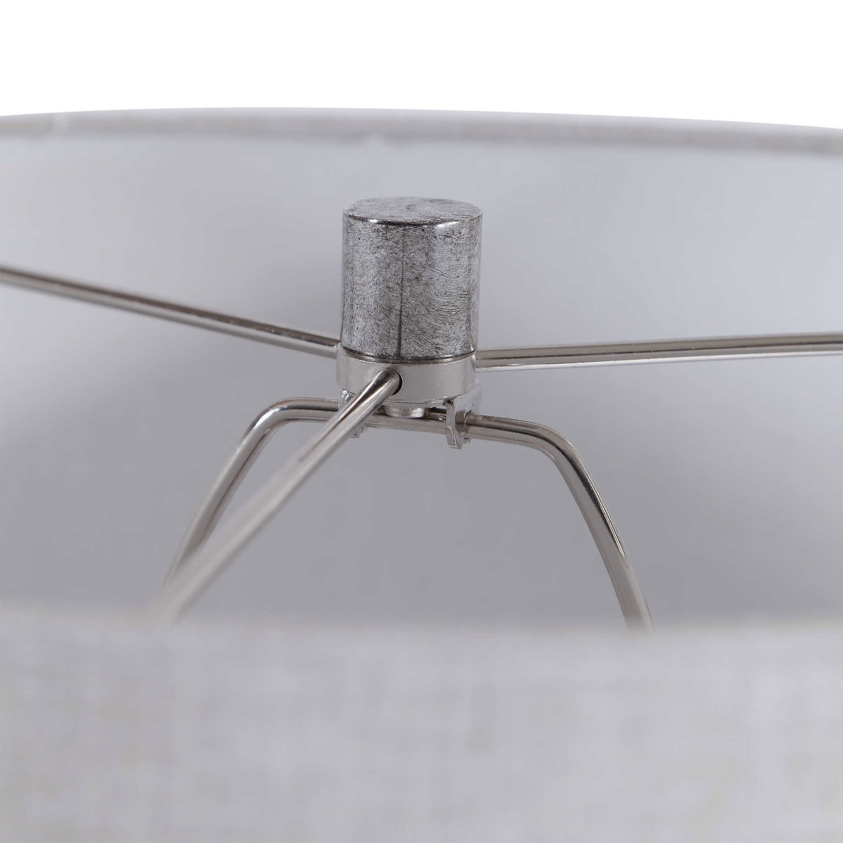 Mikkel Charcoal Table Lamp, by Uttermost, 1'4" width x 1'9.75" height x 1'4" depth View 8