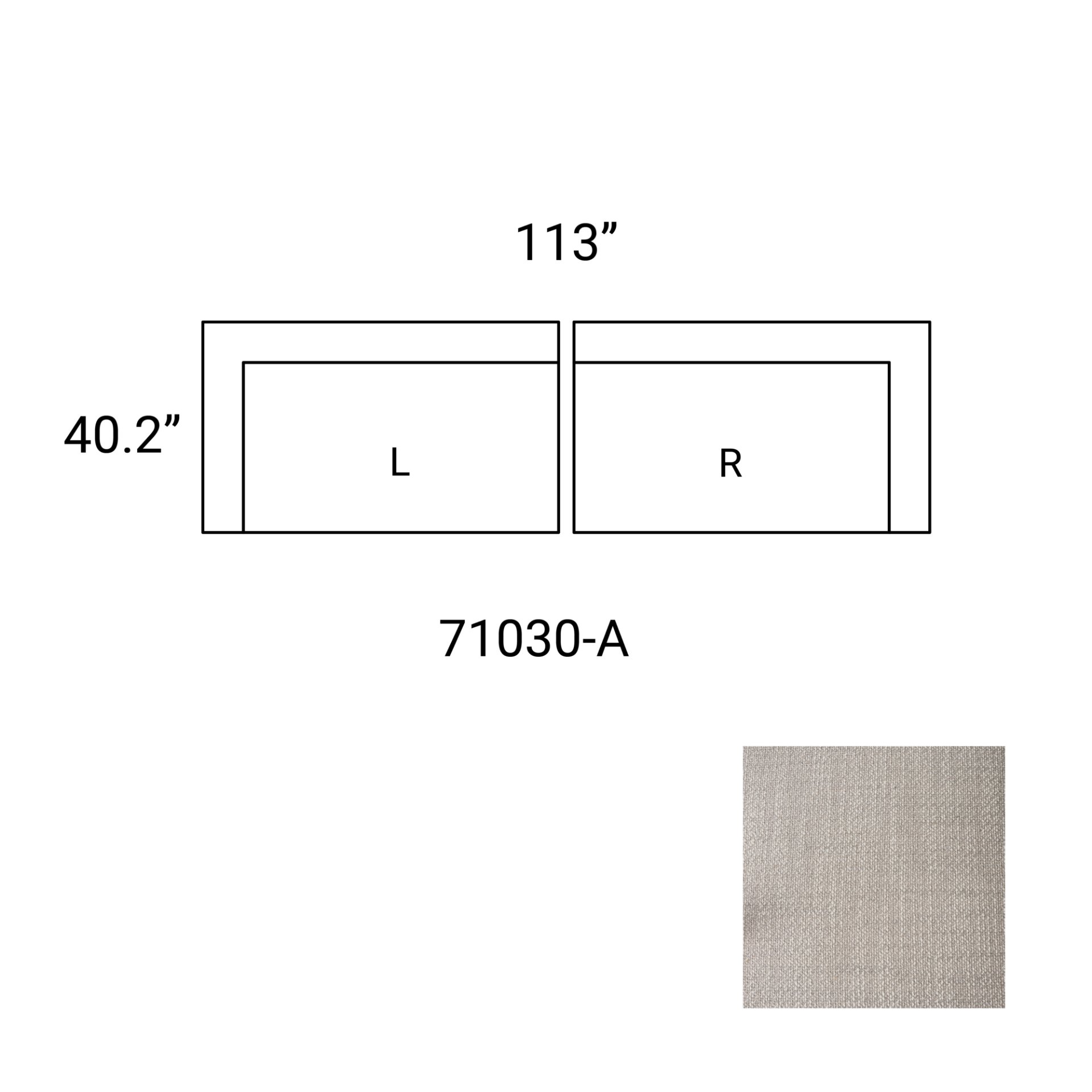 Warner Gray Two Piece Sofa Set large image 