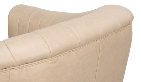 Essex Swivel Chair, Cappucino White