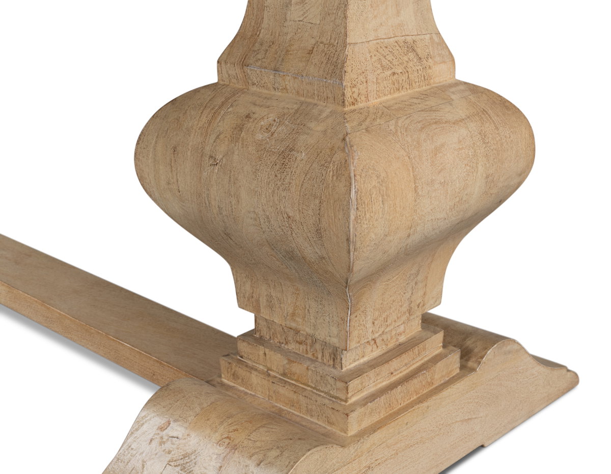 Wesley Dining Table, by Sarreid, 3'9" length x 7'10" width x 2'8" height View 7