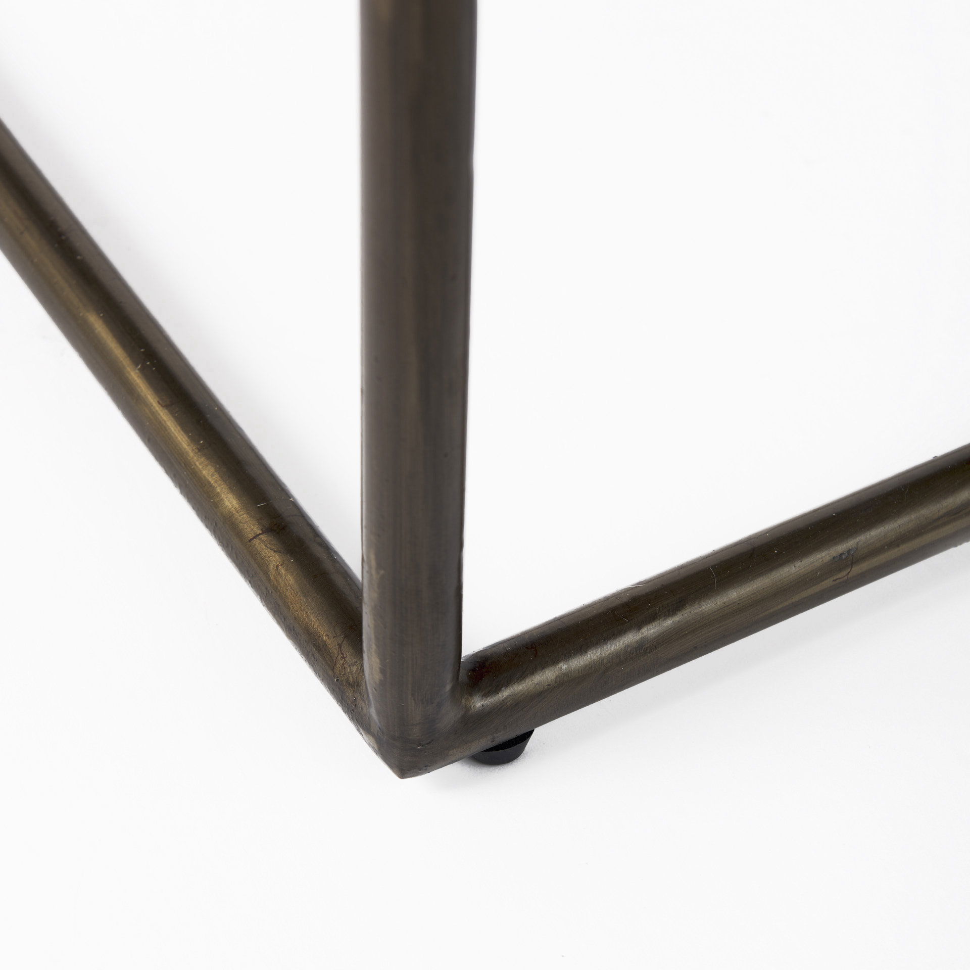 Clarissa 18.0L x 16.0W x 26.25H Black Woven Leather Seat with Gold Frame Counter Stool large image 