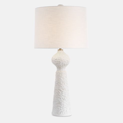 Sonata Textured White Table Lamp