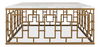Brass Gate Cocktail Table W/ Wht Marble thumbnail 2