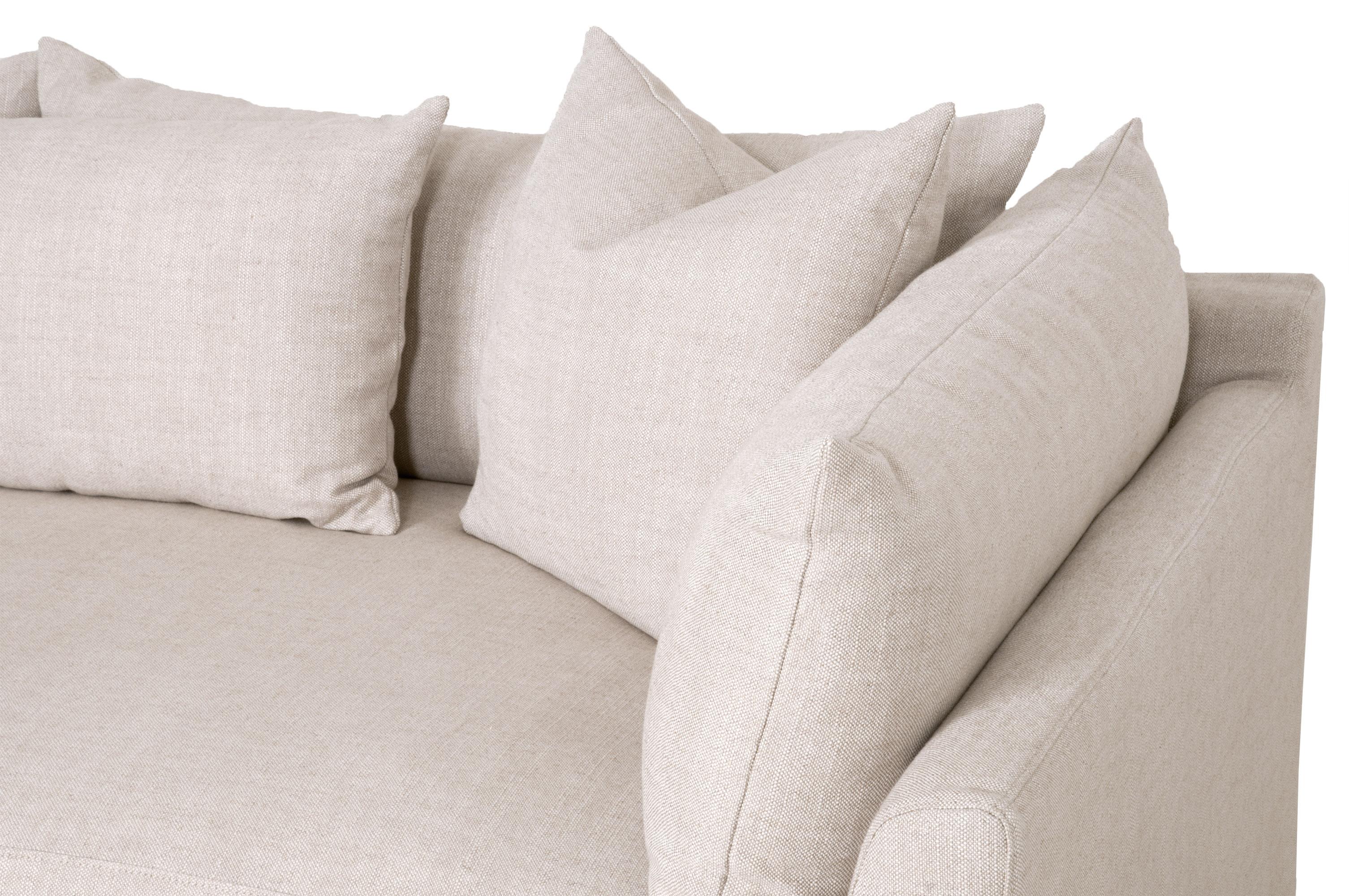 Haven 96' Lounge Slipcover Sofa large image 