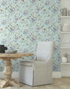 Dream Blossom Light Blue Wallpaper thumbnail 2