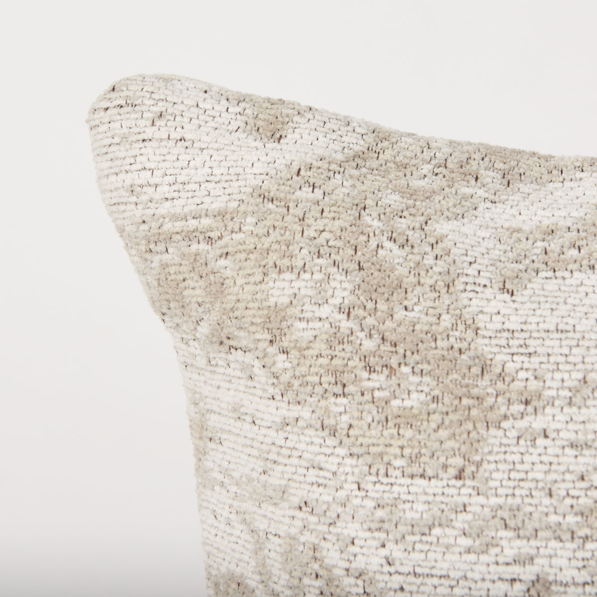 Khloe Cream Square Pillow Cover, Decorative Pillow by Mercana, 20" length x 0.5" width x 20" height View 8
