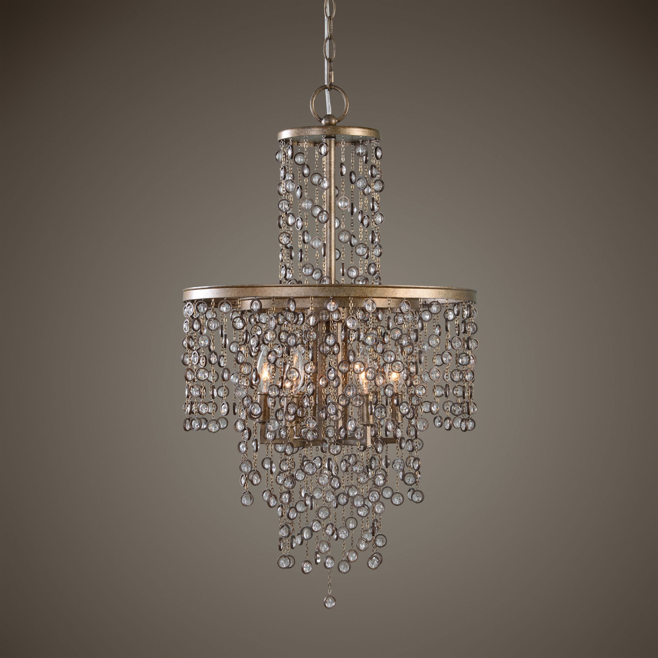 Valka 6 Light Crystal Chandelier large image 