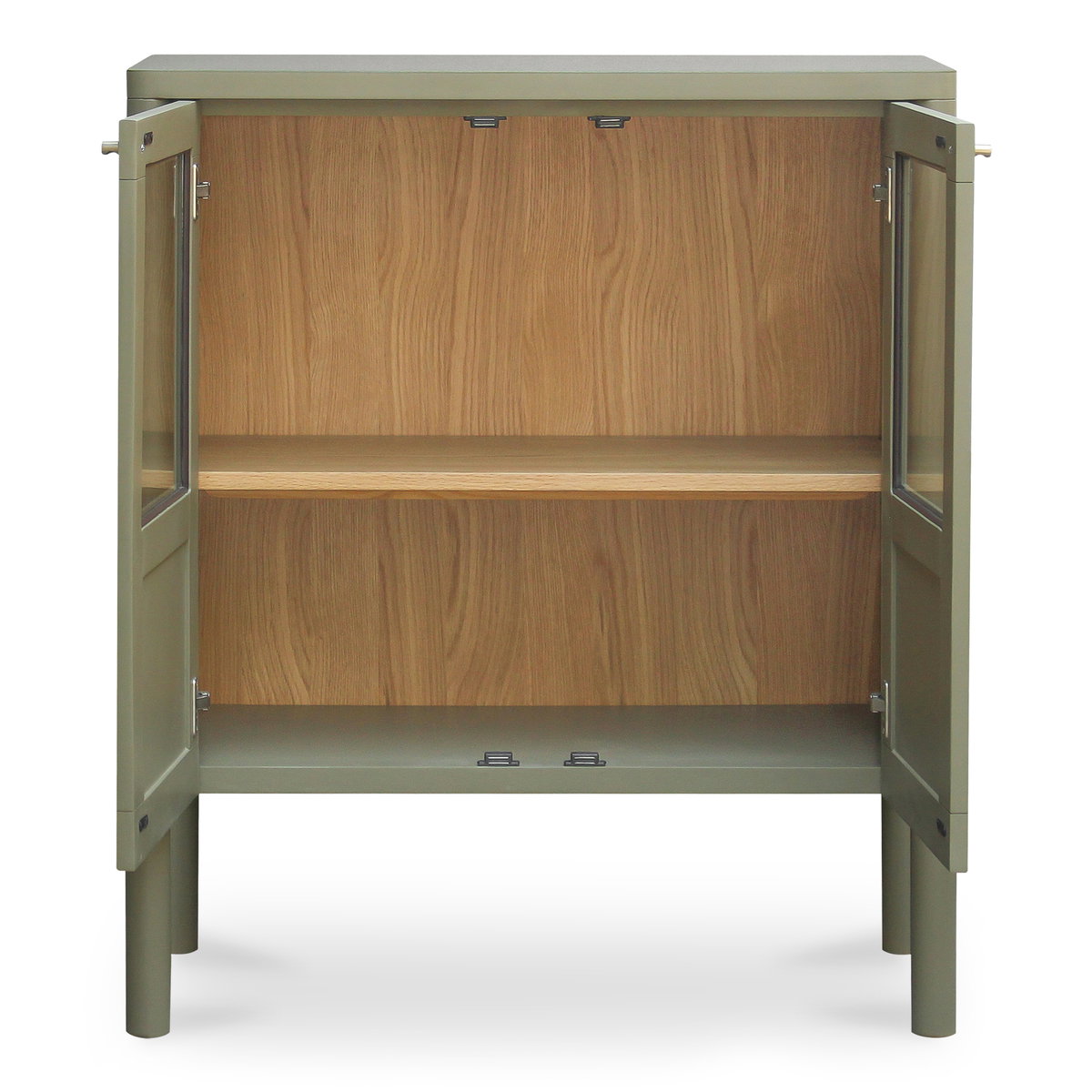 Hannah Cabinet Green, Cabinets & Sideboard by Moe's Home, 35" width x 41.3" height x 16.9" depth View 4