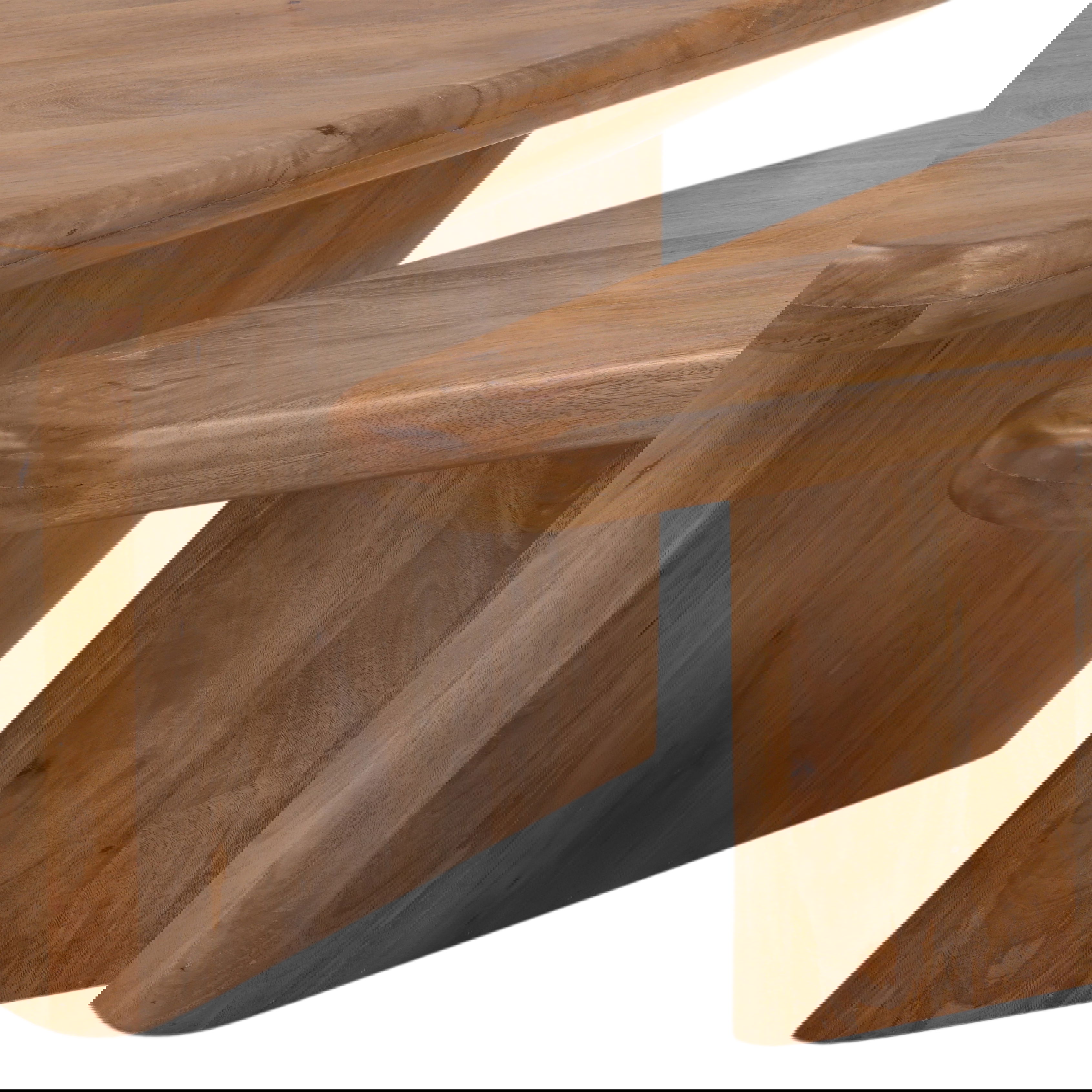 Sansa Coffee Table Set of 2 Brown, by Dovetail, 38.25" width x 18" height x 22.75" depth View 7