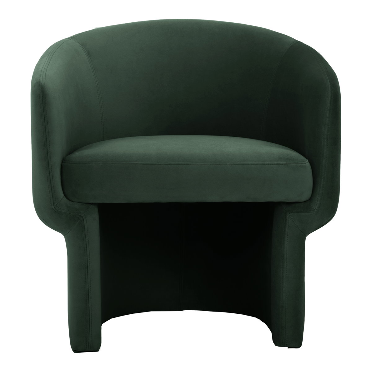Franco Chair Dark Green, Accent Chair by Moe's Home, 27.5" width x 27.5" height x 28" depth View 1