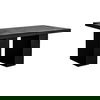 Aurelius 2 Outdoor Dining Table Black, Outdoor Table by Moe's Home, 5'3" width x 2'6" height x 2'11.5" depth thumbnail 2