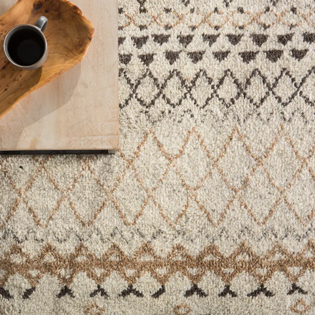 Gisela Hand-Knotted Ivory Area Rug large image 