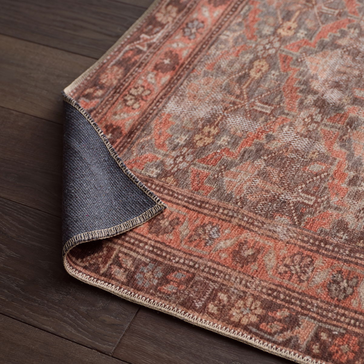 Vibe by Jaipur Living Arjoel Powerloomed Oriental Red Area Rug (6'x9'), 9' length x 6' width x 0.13" height View 5