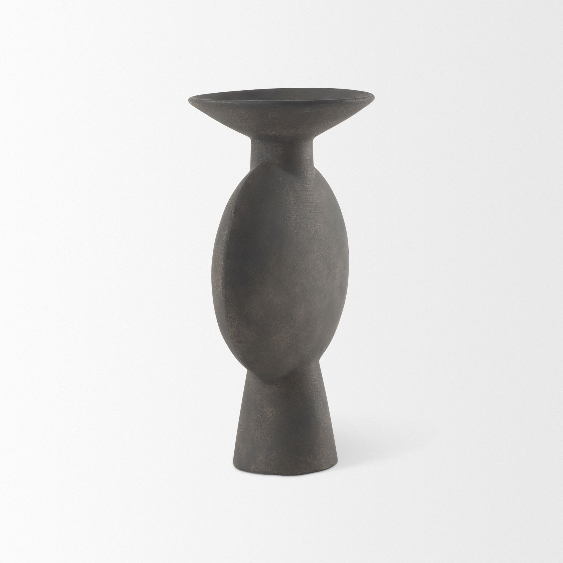 Kaz  Earthy Brown Ceramic Vase large image 