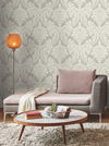 Tapestry Damask Grey Wallpaper thumbnail 2
