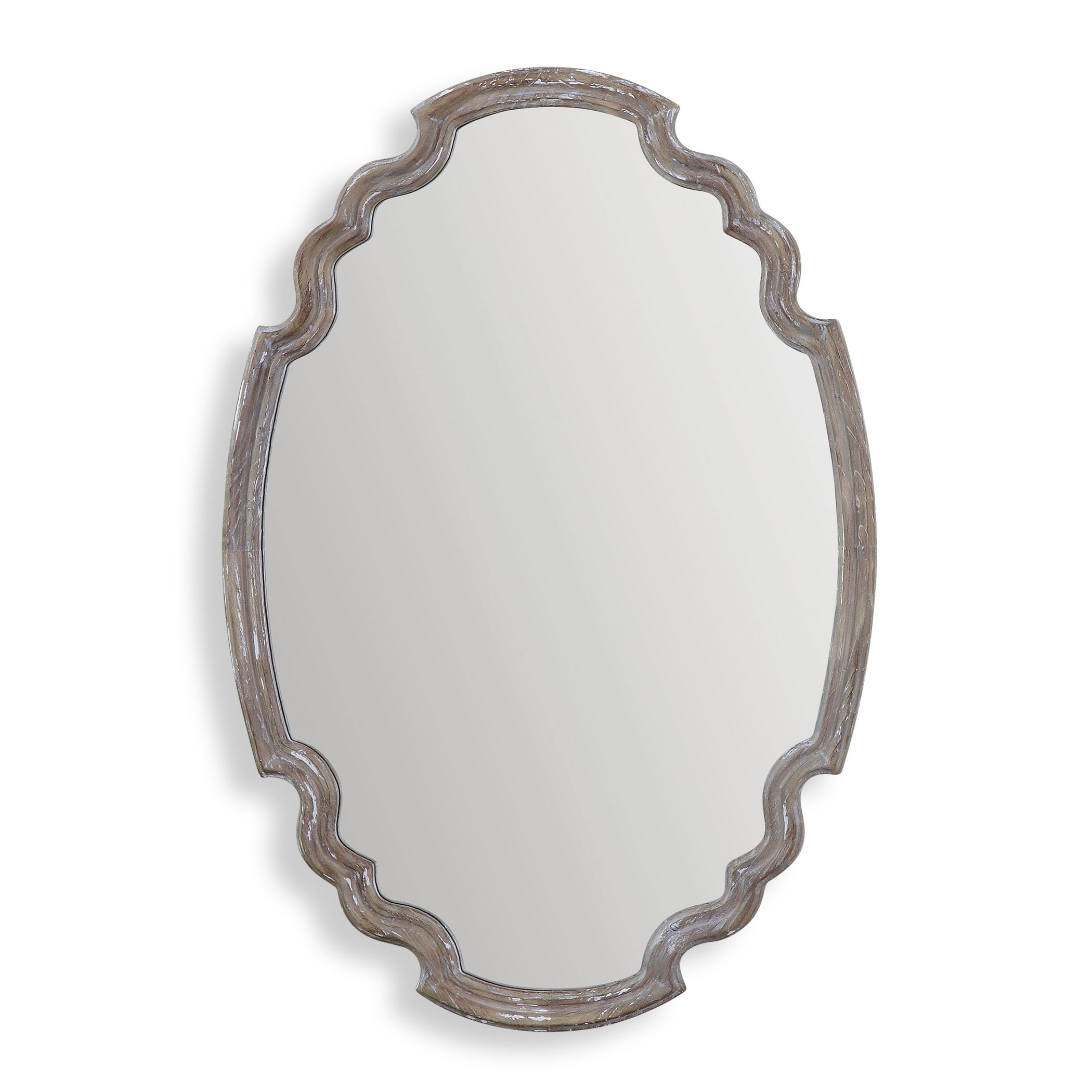 Ludovica Aged Wood Mirror large image 