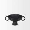 Radka Small Matte Black Metal Decorative Bowl, by Mercana, 15.55" length x 11.22" width x 6.75" height thumbnail 4