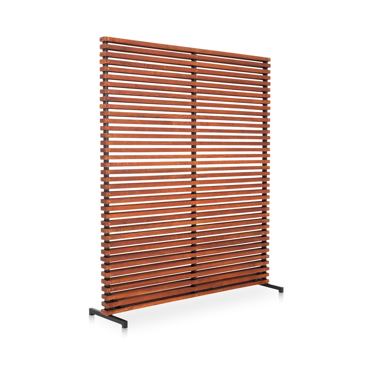 Dallin Screen Brown, Room Divider by Moe's Home, 60" width x 72" height x 3" depth View 2