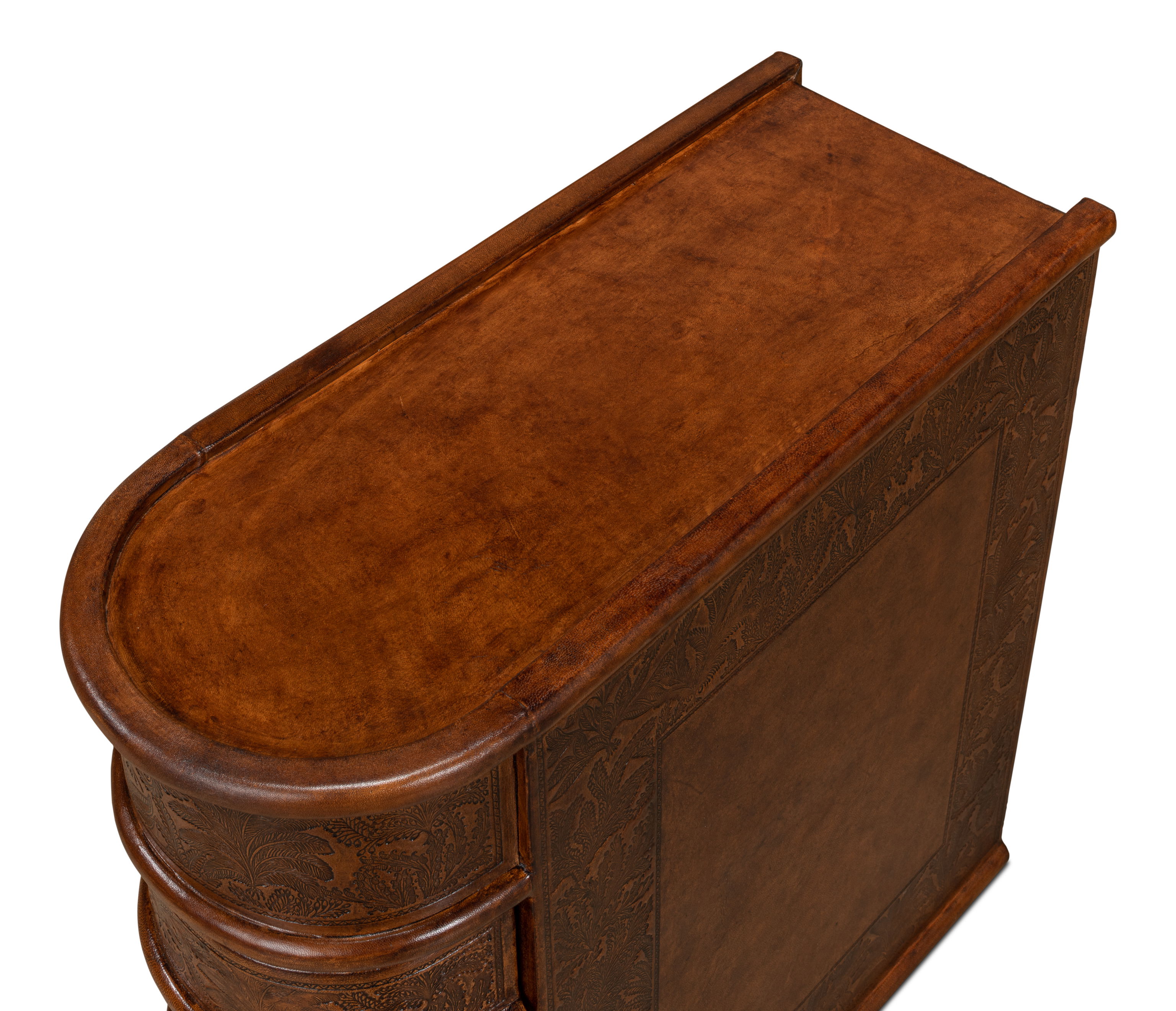Barnes Leather Book Side Table large image 