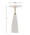 Sora Glass Drink Table, Side & End Table by Uttermost, 12" width x 24" height x 12" depth thumbnail 3