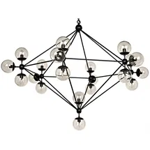 Online Designer Living Room Pluto 20-Light Unique / Statement Geometric Chandelier