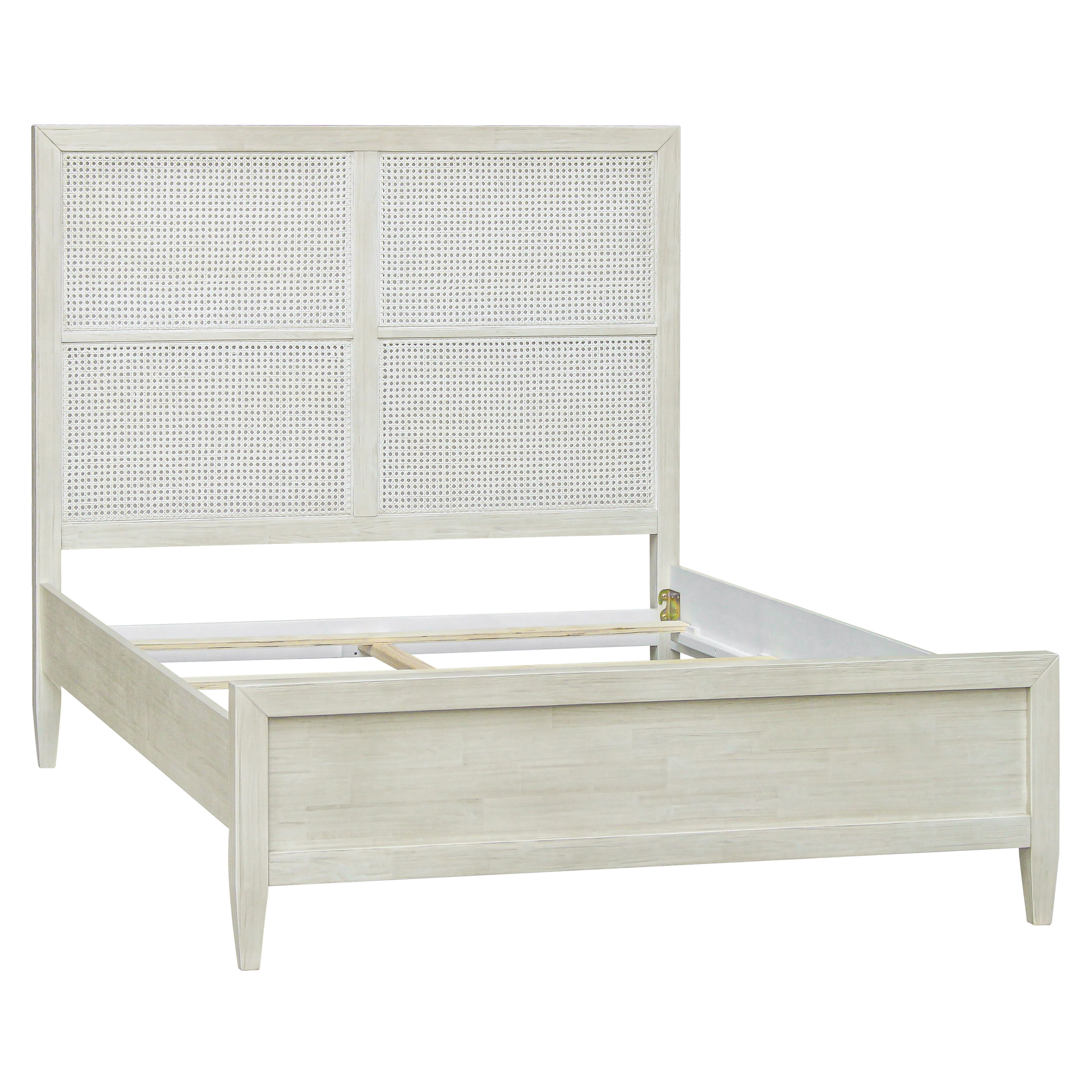 Lugano Bed Queen, by Dovetail, 63" width x 59" height x 86" depth View 4