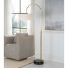 Huxford Brass Arch Floor Lamp thumbnail 1