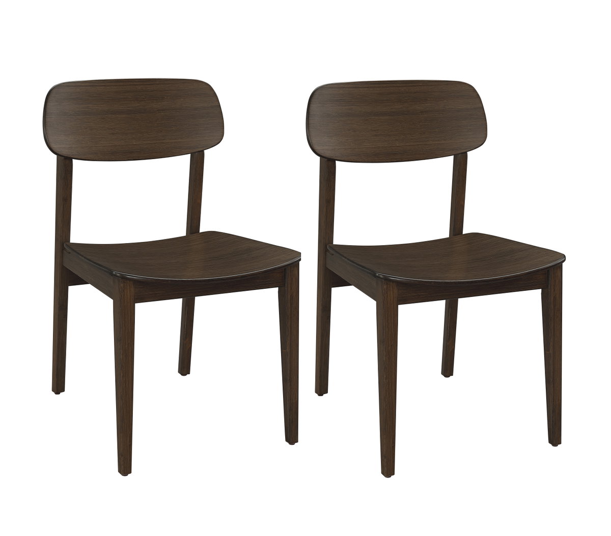 Currant Chair, Black Walnut, (Set of 2), by Greenington, 1'7.5" length x 1'11" width x 2'9.5" height View 1