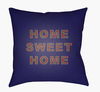 Home Sweet Home Accent Pillow, Decorative Pillow by Surya, 18" length x 18" width thumbnail