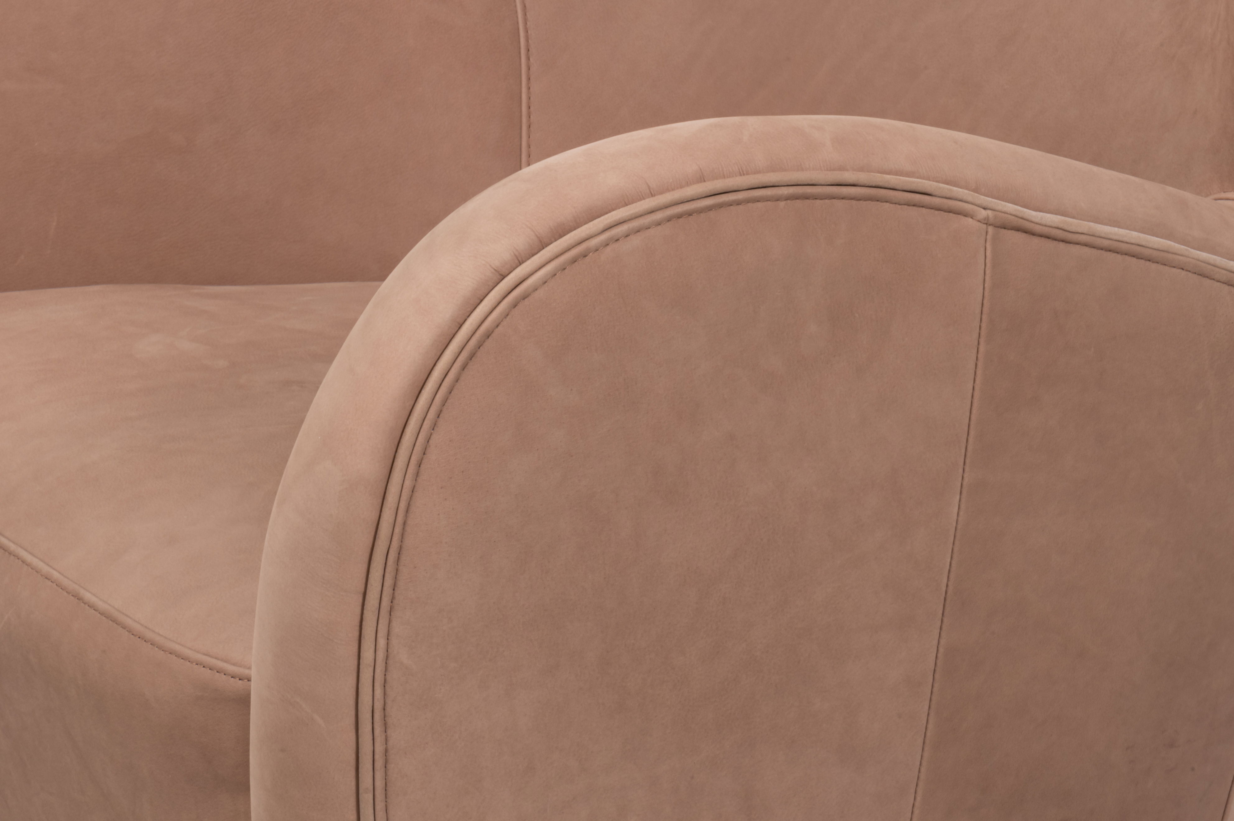 Lombard Wing Chair,Greece Grey Leather large image 