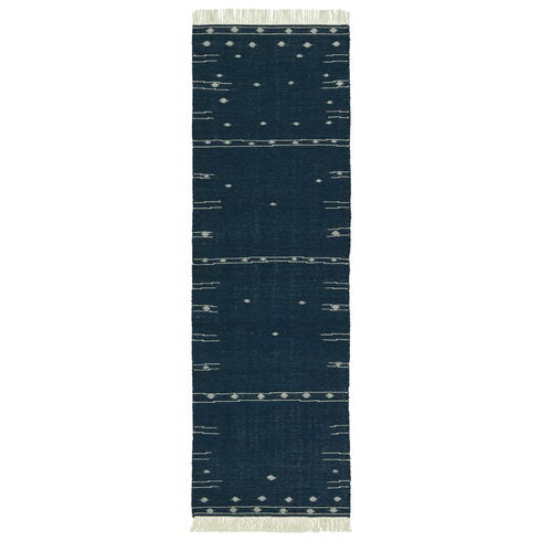 Calli Indoor/ Outdoor Geometric Blue/ White Area Rug