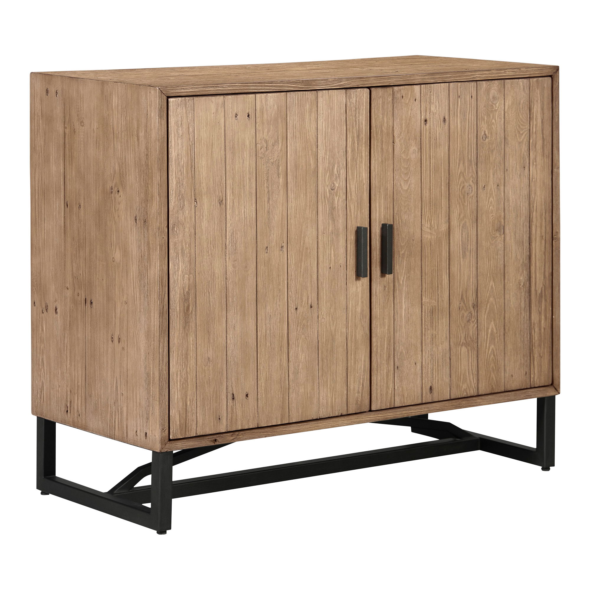 Sierra 2 Door Cabinet Natural, Cabinets & Sideboard by Moe's Home, 39" width x 33" height x 18" depth View 2