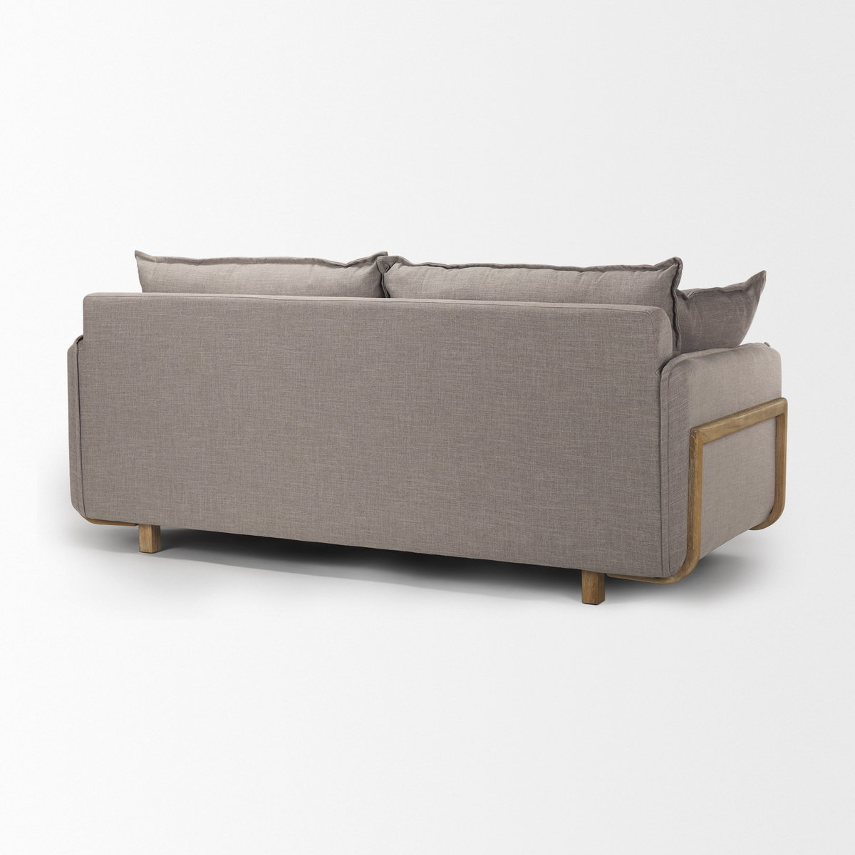Roy I 84' Flint Gray Upholstered Three Seater Sofa, Sofas & Sectional by Mercana, 83.86" length x 40.94" width x 32.87" height View 7