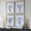 Shibori Coral Framed Prints Set/4, Art by Uttermost, 26.25" width x 32.25" height x 1.75" depth thumbnail 4