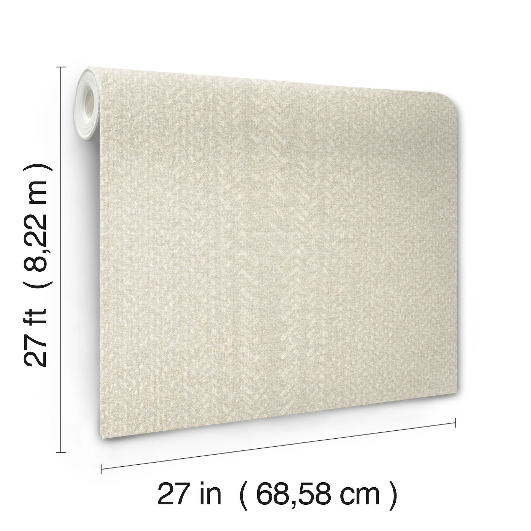 Regent Soft Beige Wallpaper large image 