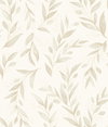 Magnolia Home Olive Branch Beige Peel & Stick Wallpaper, by York Wall, 20' length x 1'8.5" width x 0.02" depth thumbnail 1