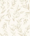Magnolia Home Olive Branch Beige Peel & Stick Wallpaper, by York Wall, 20' length x 1'8.5" width x 0.02" depth thumbnail
