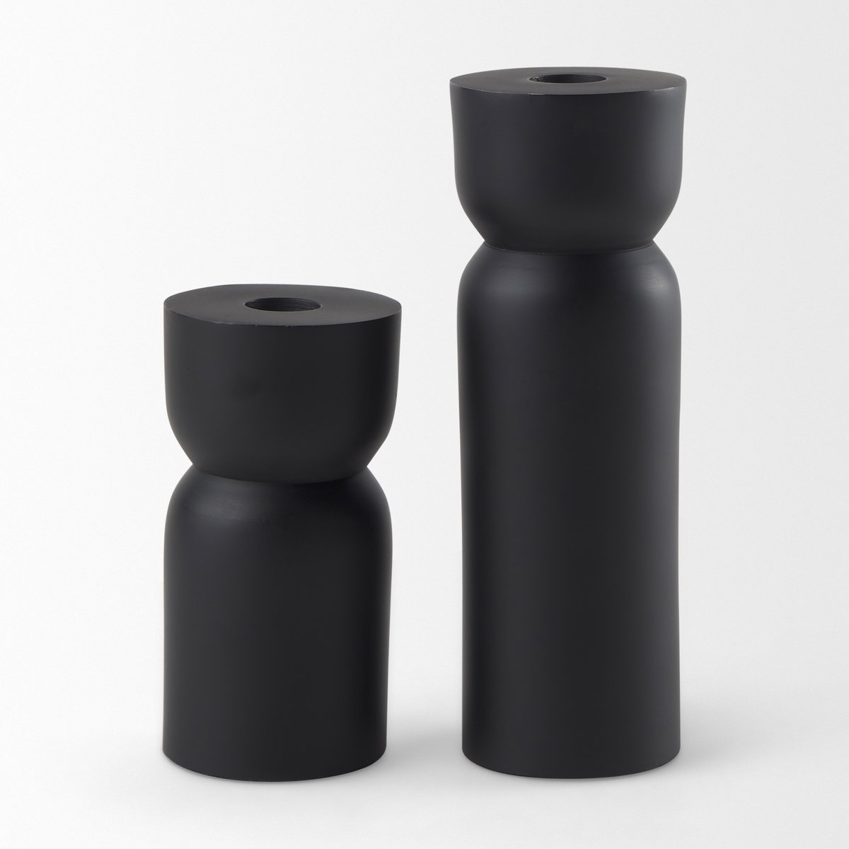 Malta Small Black Metal Candle Holder, Candles & Candle Holder by Mercana, 2.5" length x 2.5" width x 5" height View 11