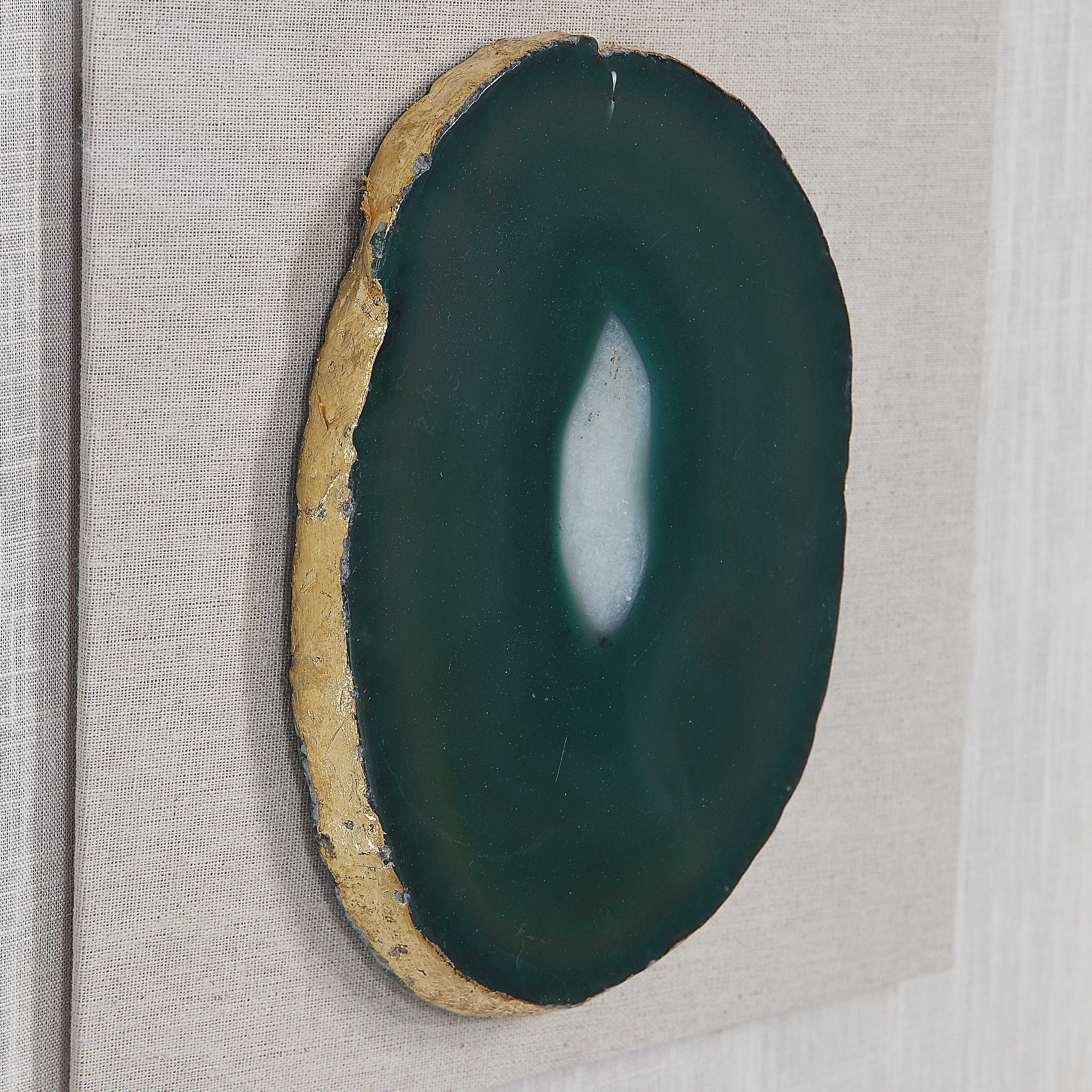 Keeva Agate Stone Shadow Box, Sculptural Wall Art by Uttermost, 19.75" width x 19.75" height x 2" depth View 8