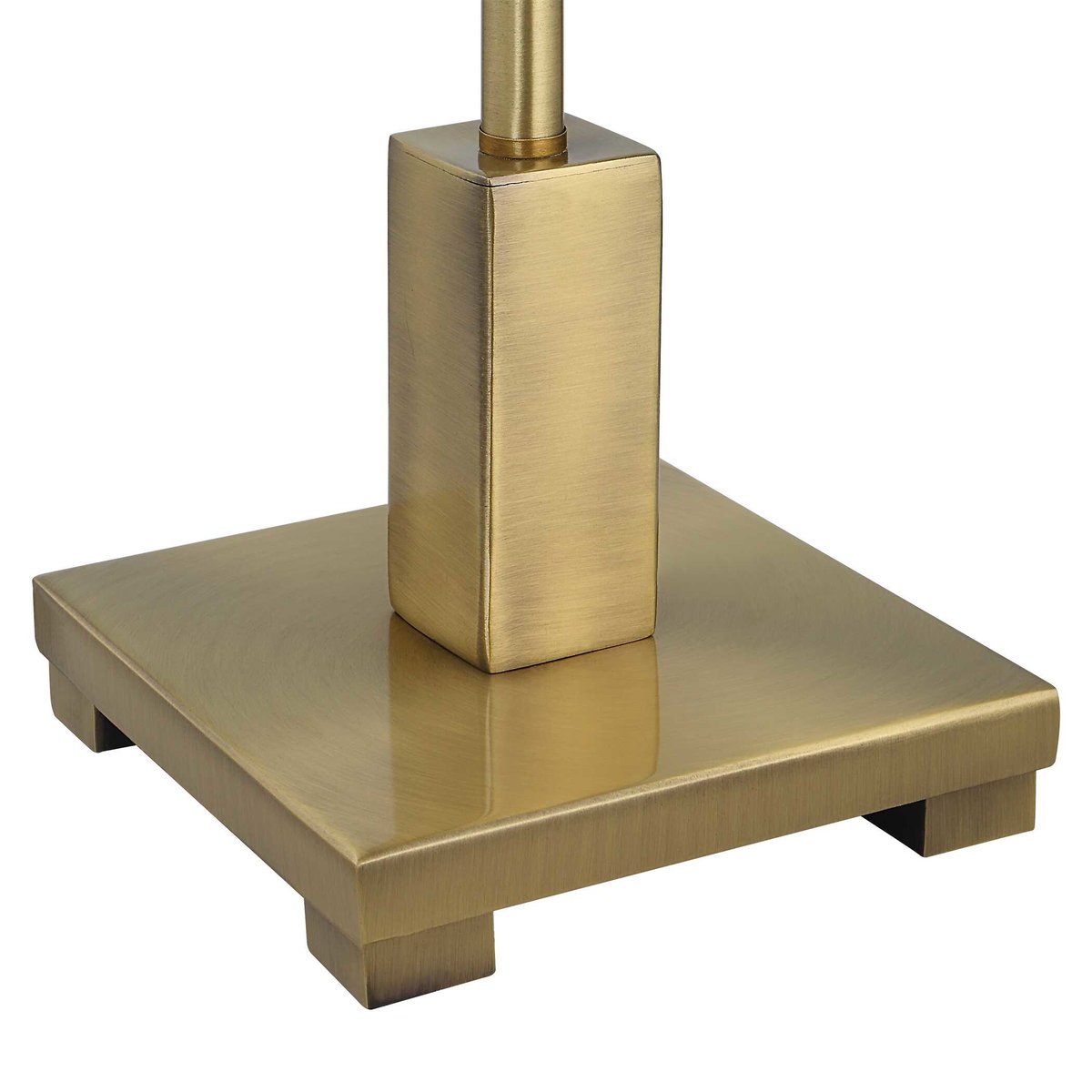 Pilot Brass Buffet Lamp, Floor Lamp by Uttermost, 10" width x 36.5" height x 10" depth View 7