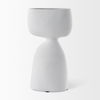 Rylee 11.6H White Ceramic Vase thumbnail 4