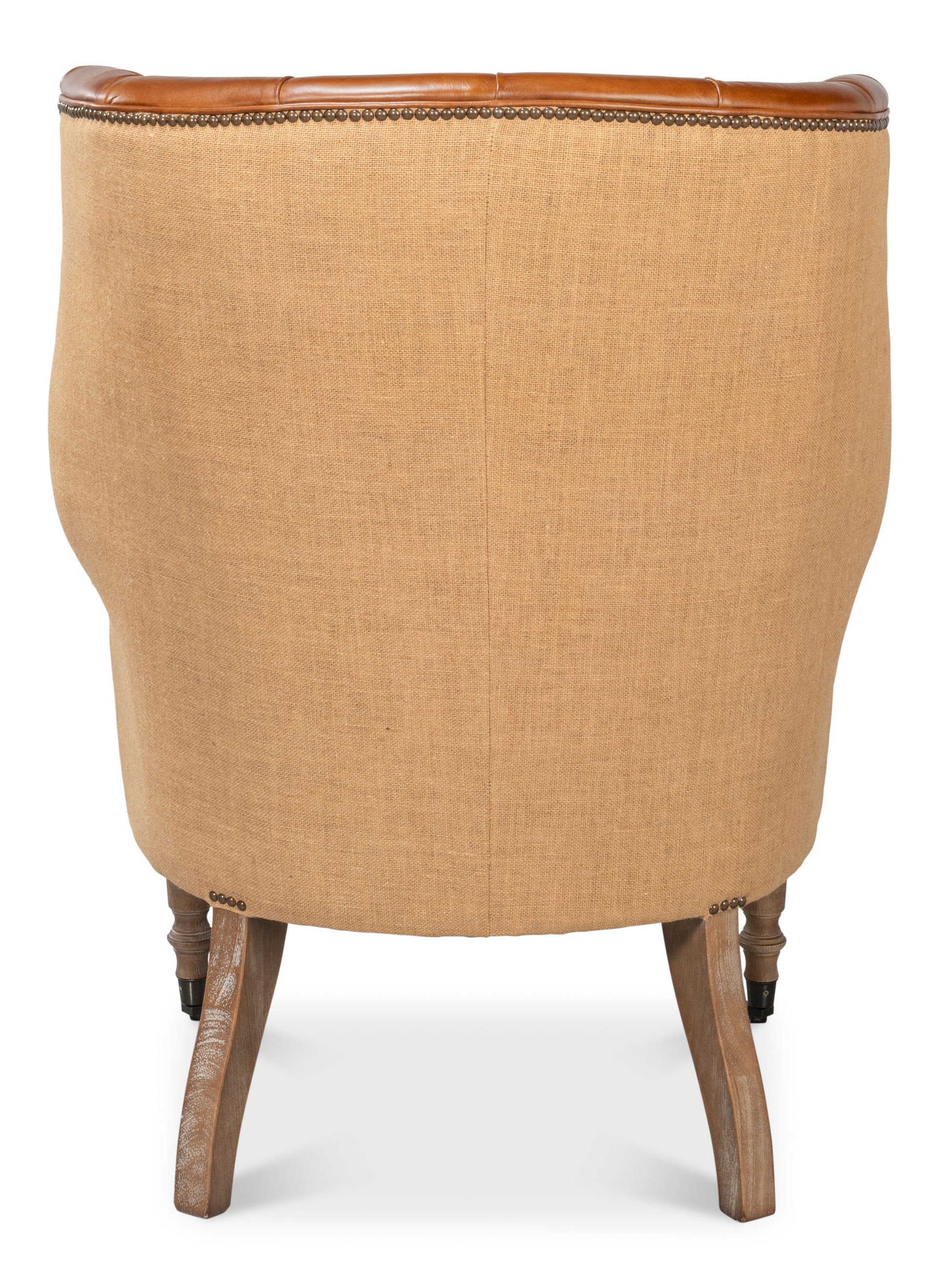 Welsh Leather & Jute Chair large image 
