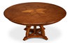 Austin Jupe Dining Table Medium Walnut, by Sarreid, 4'7" length x 4'7" width x 2'6" height thumbnail 12