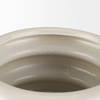 Twyla Short Cream Glazed Floor Vase, by Mercana, 12.8" length x 12.6" width x 11.81" height thumbnail 5