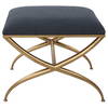 Crossing Small Navy Bench, Benche by Uttermost, 23.5" width x 20" height x 18" depth thumbnail 1